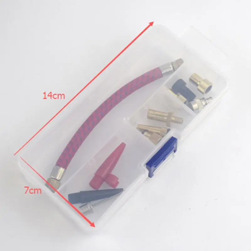 

11 Pcs Bike Tyre Air Pump Inflator Replacement Extension Hose for Valve 28GC