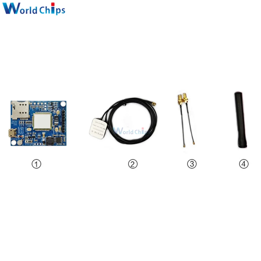 Модуль MICRO USB SIM868 GSM/GPRS/Bluetooth/GPS с поддержкой микрофона и антенной для Raspberry Pi Arduino |