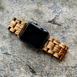 Retro Bamboo Wood Bracelet For Apple Watch Band 38mm 42mm 40mm 44mm 41mm 45mm Watchband iWatch Strap