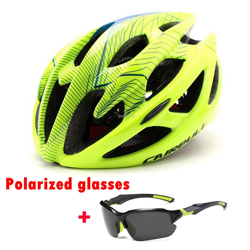 

CAIRBULL Road Bike Helmet Ultralight Bicycle Helmets Men Women Mountain Bike Riding Cycling Integrally-molded Helmet Sunglasses