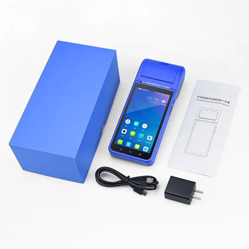 HD IPS экран 3G Wifi POS PDA Терминал портативный умный Беспроводной 58 мм BluetoothThermal принтер
