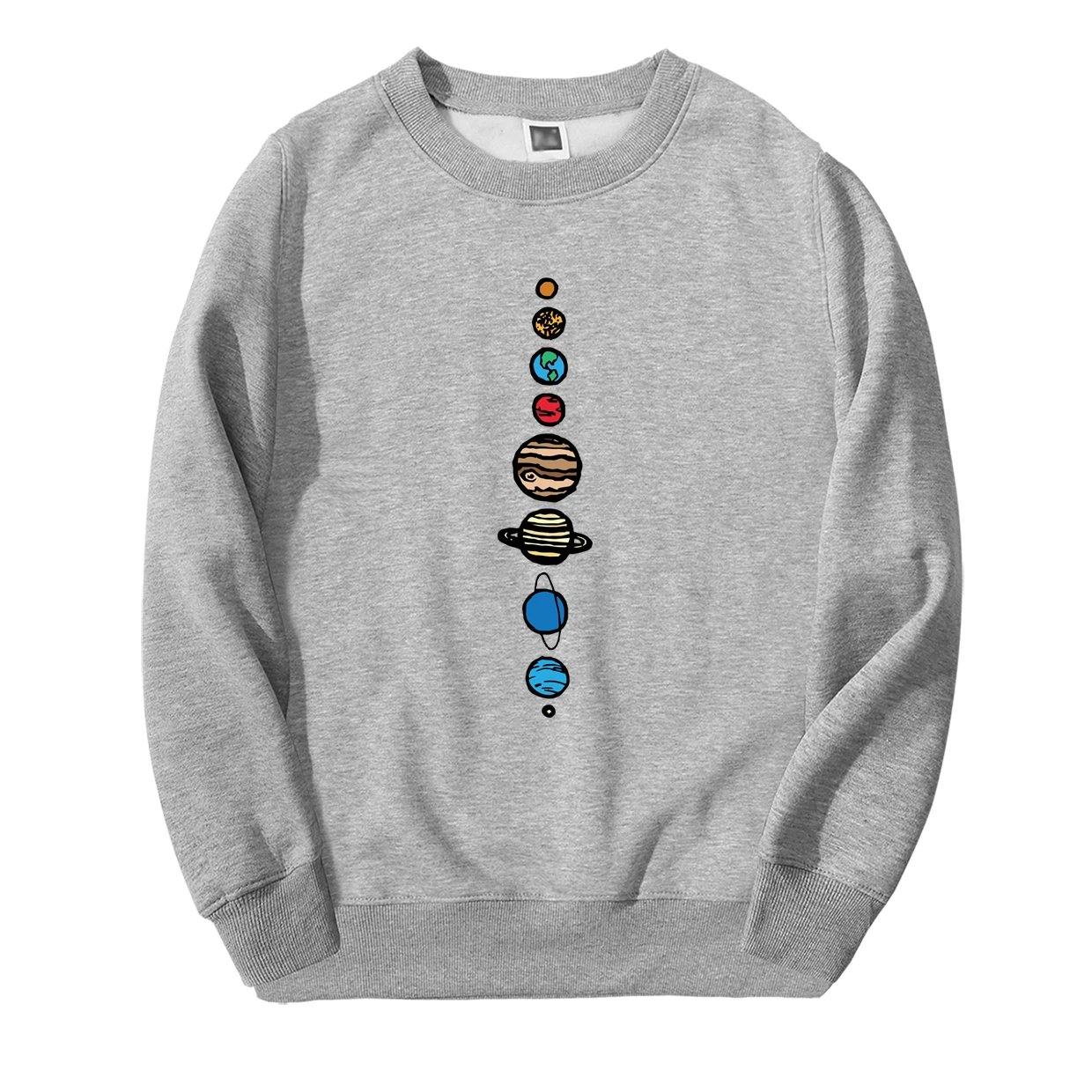 Мужская толстовка с капюшоном Planets color теплая флисовая высокого качества