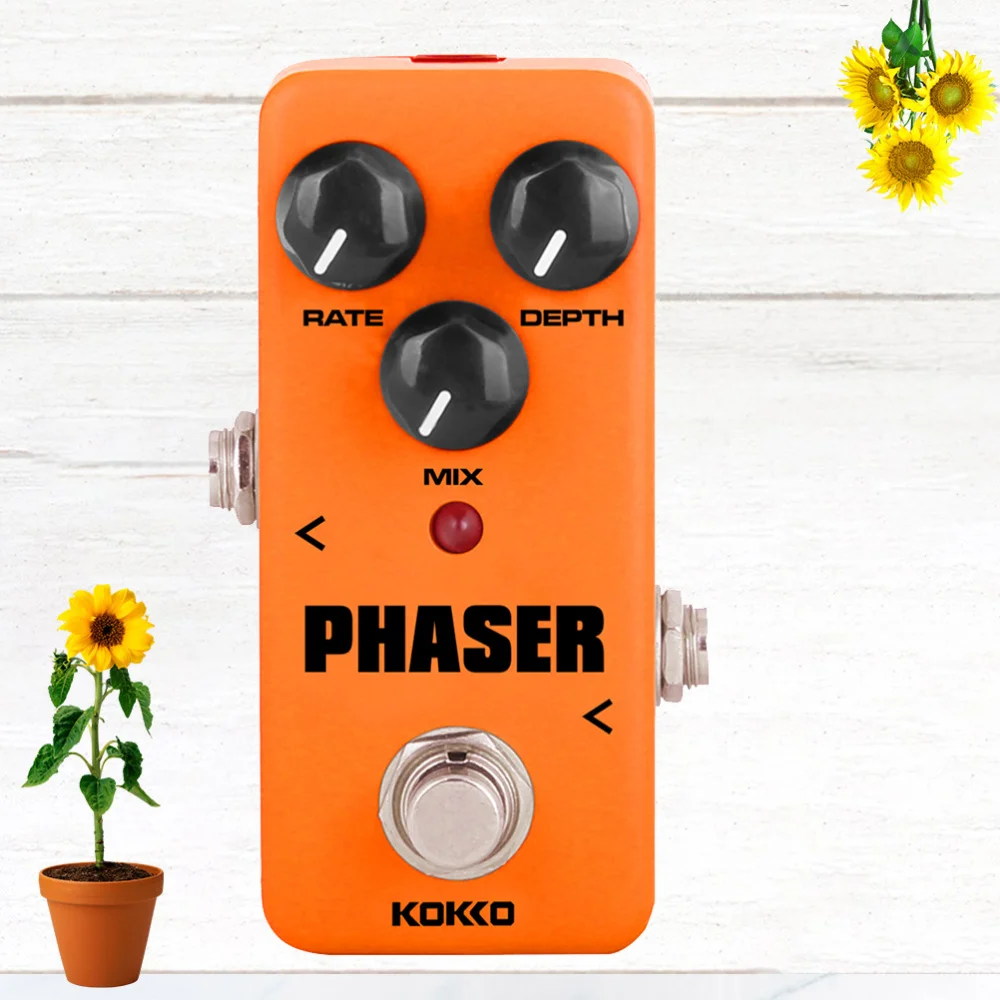 

Guitar Effect Pedal Mini Analog Phaser Guitar Pedal Rate Mix Depth Control Electric Guitarra Phase Effects True Bypass Guitar Ac