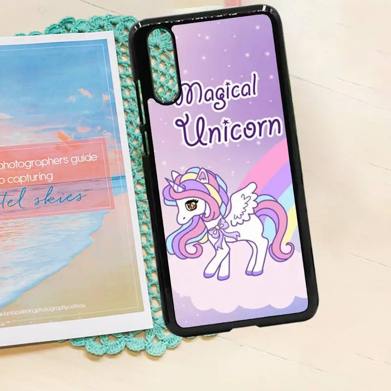 

Rainbow Unicorn cute cartoon pattern high quality Phone Case shell PC for iPhone 11 12 pro XS MAX 8 7 6 6S Plus X 5S SE 2020 XR