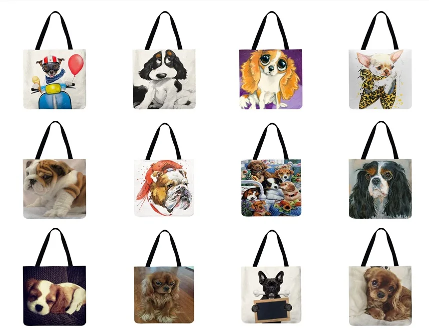 

Вместительные сумки для хранения для женщин 2021 креативная сумка для покупок для собак Складная женская сумка