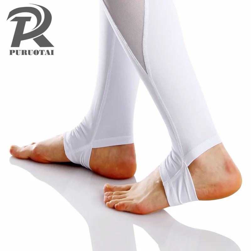 Штаны для йоги, Mallas Deporte Mujer, бриджи, обтягивающие для фитнеса, стежка, леггинсы, спортивные эластичные Капри для спортзала, сетчатая пряжа, прострочка, для бега