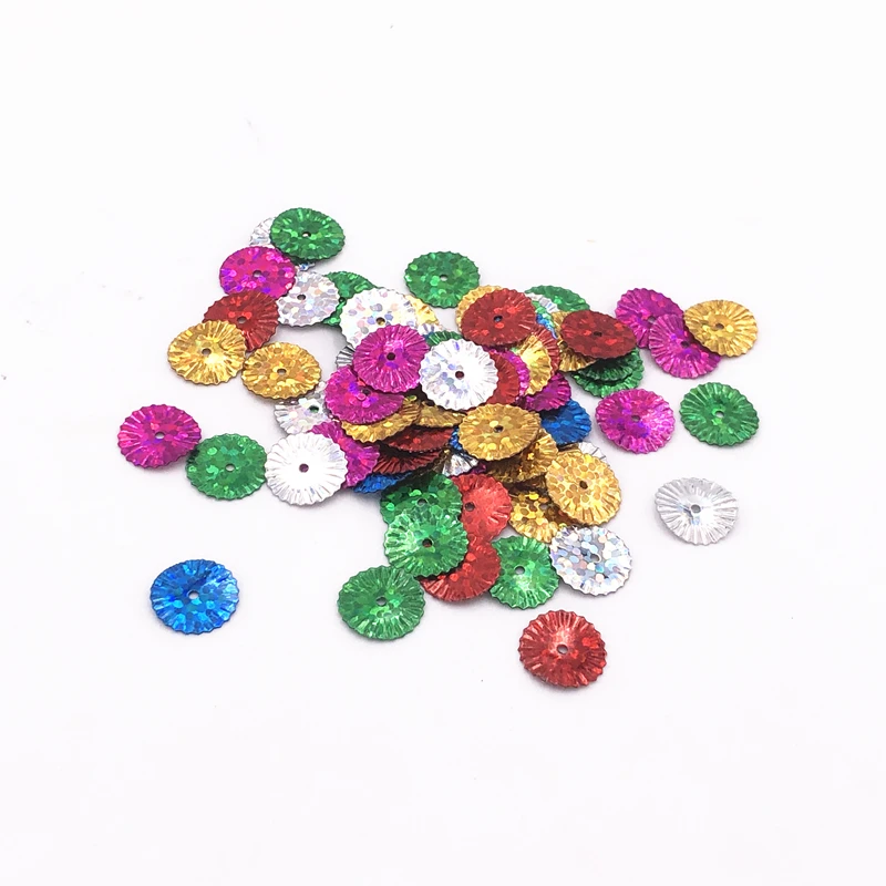 

100Pcs 18mm Carriage Wheel Flower Sequins Mixed Color Paillettes Sewing Wedding Craft DIY Women Costume Lentejuelas Accessories