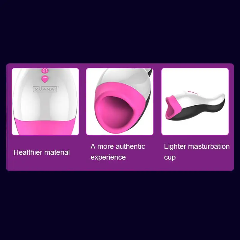 Интеллектуальный нагревательный мастурбатор Реалистичная секс-машина для минет