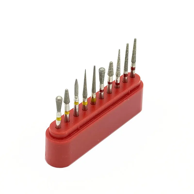 10 шт./компл. зубные алмазные Буры высокоскоростные инструменты для отбеливания 1 6