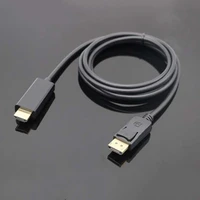 displayport to hdmi compatible cable 1 8m 1080p display port dp to hdmi compatible cable for connecting laptop to projectors