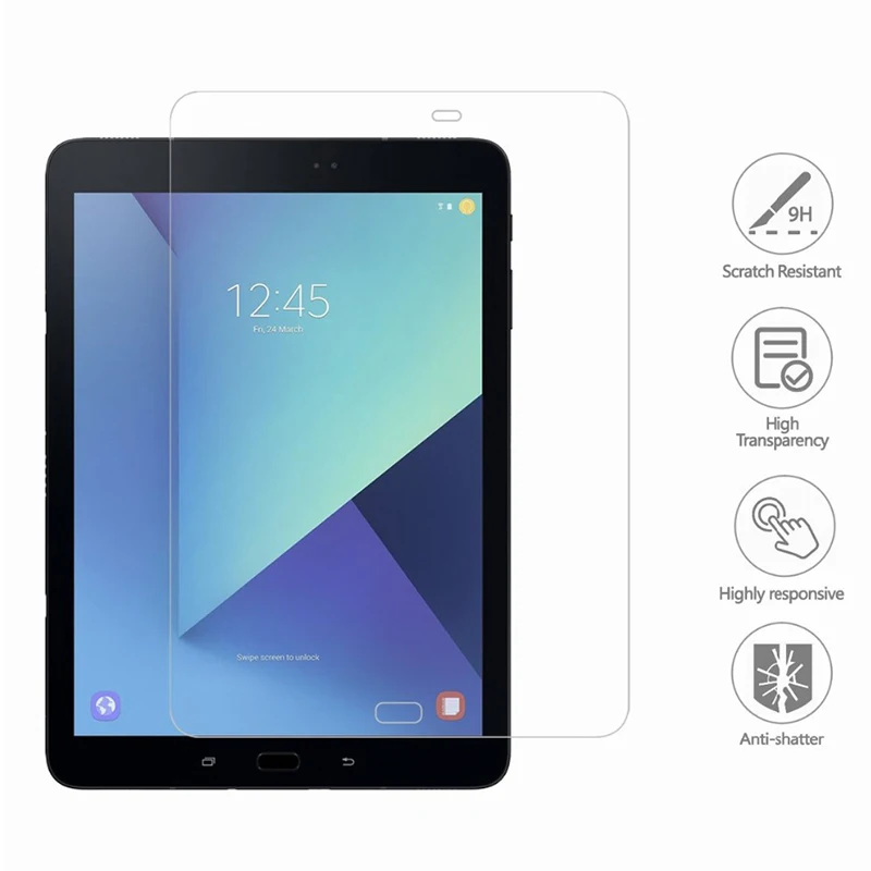 

9H Tempered Glass Screen Protector Film for Samsung Galaxy Tab S3 9.7 SM-T820 T825 T827V S2 9.7 T810 T819 HD Glass Film 9.7 inch