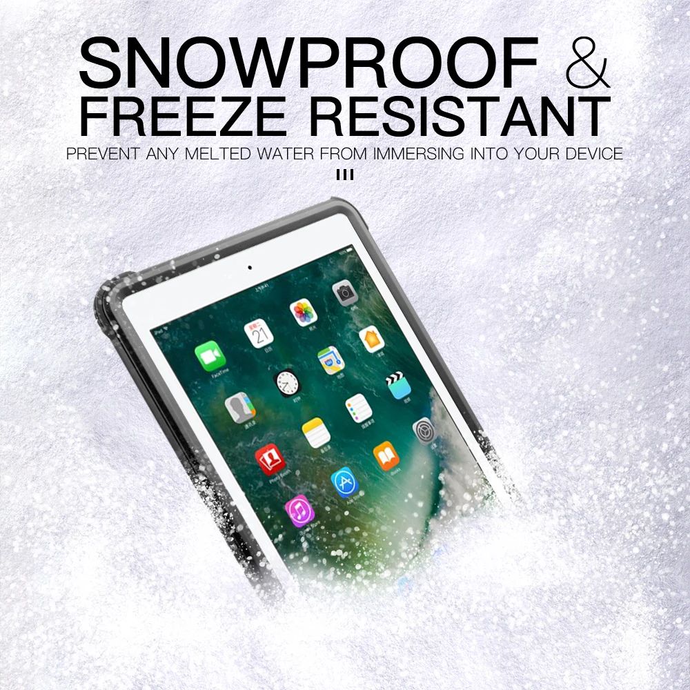 Для iPad 9,7 Водонепроницаемый чехол противоударный пылезащитный чехол для планшета с регулируемой подставкой Встроенный протектор экрана