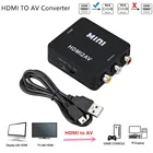 HDMI-совместимый с AV RCA CVSB LR 1080P скалер преобразователь коробка HD видео композитный адаптер HDMI2AV Поддержка NTSC PAL