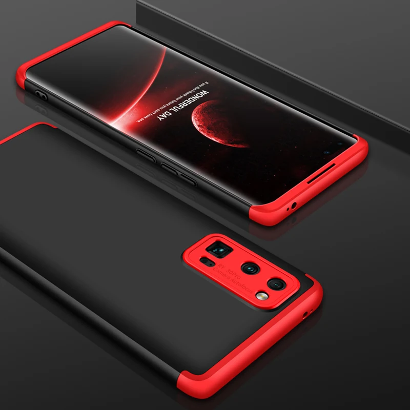 

For Honor 30 Pro Case 360 Degree Full Body Hard Cover Case For Huawei Honor 30 Pro Hybrid Shockproof Case + Tempered Glass Film
