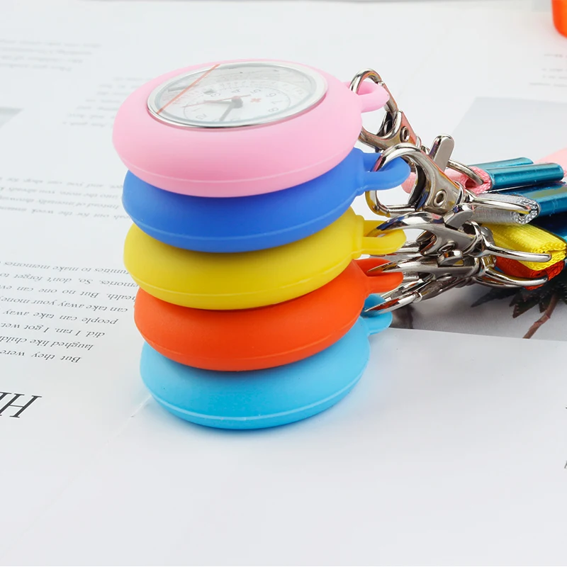 

Silicone Pocket Nurse Watch Lanyard Clip Nurse Watch New Doctor Chest Medical Watch Dropshipping