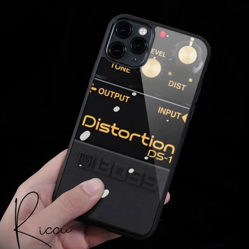 

Vintage Boss Distorion Pedal Phone Case Rubber for iPhone 12 11 Pro Max XS 8 7 6 6S Plus X 5S SE 2020 XR 12Mini case