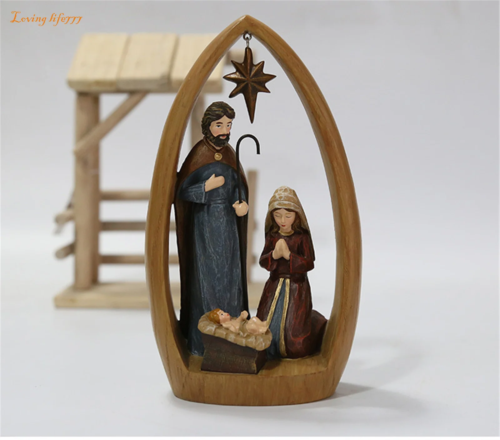 

Ornaments Jesus Resurrection Home Decoration Ornaments For Figurines Easter Christian Jesus Scene Decoration House Decor #LR2