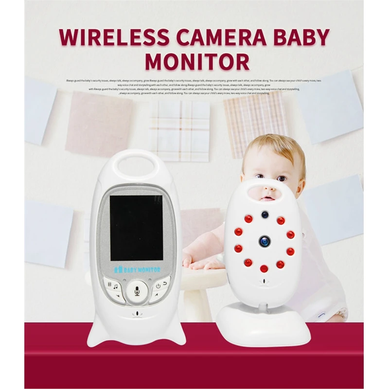 

VB601 Baby Monitor 2 inch BeBe Baba Electronic Babysitter Radio Video Nanny Camera Night Vision Temperature Monitoring 8 Lullaby