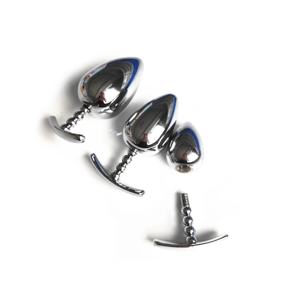 Анальная пробка металлическая расширитель секс-игрушки бисер для взрослых