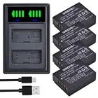 4 шт. NP W126 NP-W126 NP W126s аккумулятор + двойное зарядное светодиодный кой для Fujifilm X-Pro1 XPro1 X-T1 XT1, HS30EXR X-A10 X-A7 X-A5 X-A3 X-A1