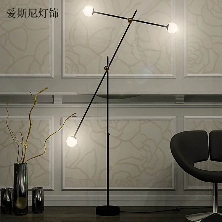 

Personality Line Design Atmosphere A Living Room Decoration Floor Lamp Model Intermittent Soft-mounted Vertical Lamp