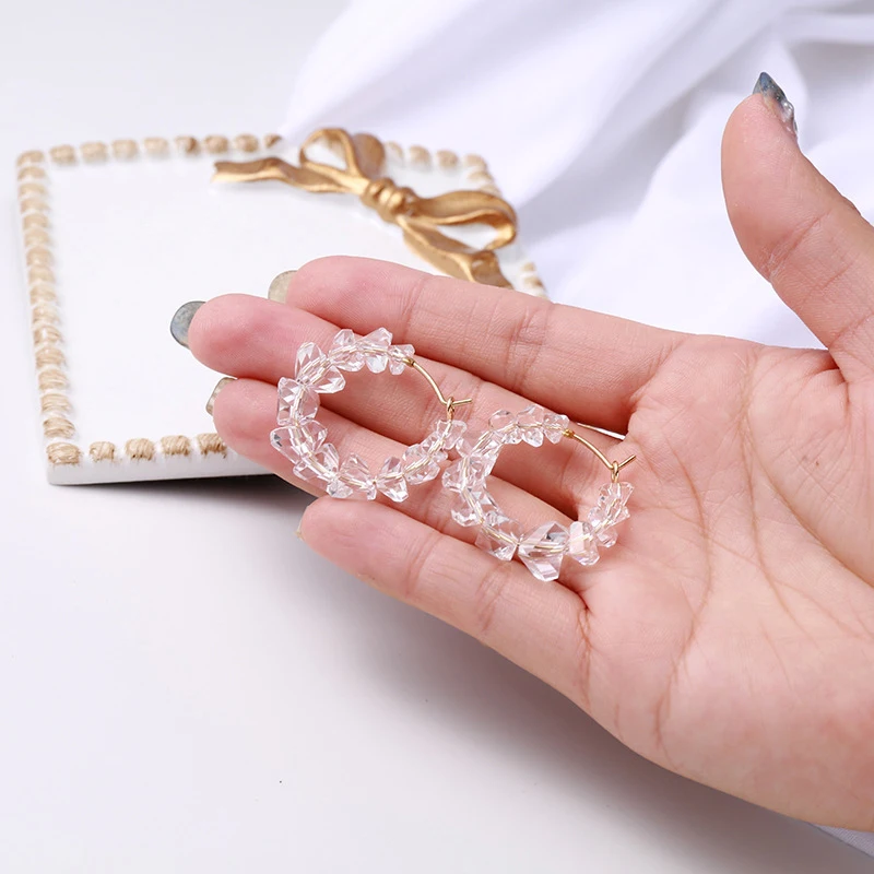 Специальный Кристалл сплайдер серьги Круги Ювелирные изделия кольца с