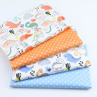 100 cotton twill fabric printed dinasour patchwork clothdiy sewing quilting fat quarters material for babychild