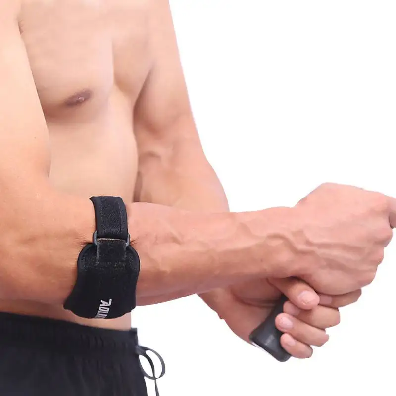 Adjustable Black+Blue Fitness Elbow Support Strap Pad Neoprene Sports Coderas Muscle Pressurized Protective | Спорт и развлечения