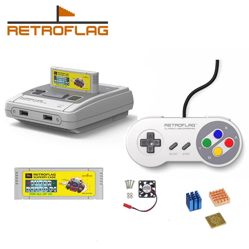 Чехол Retroflag SUPERPi чехол-J NESPi чехол с дополнительным игровым контроллером для Raspberry