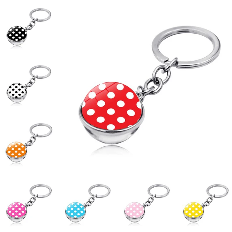 Творческий узор в горошек брелок Подвески Подвеска с художественной фотографией