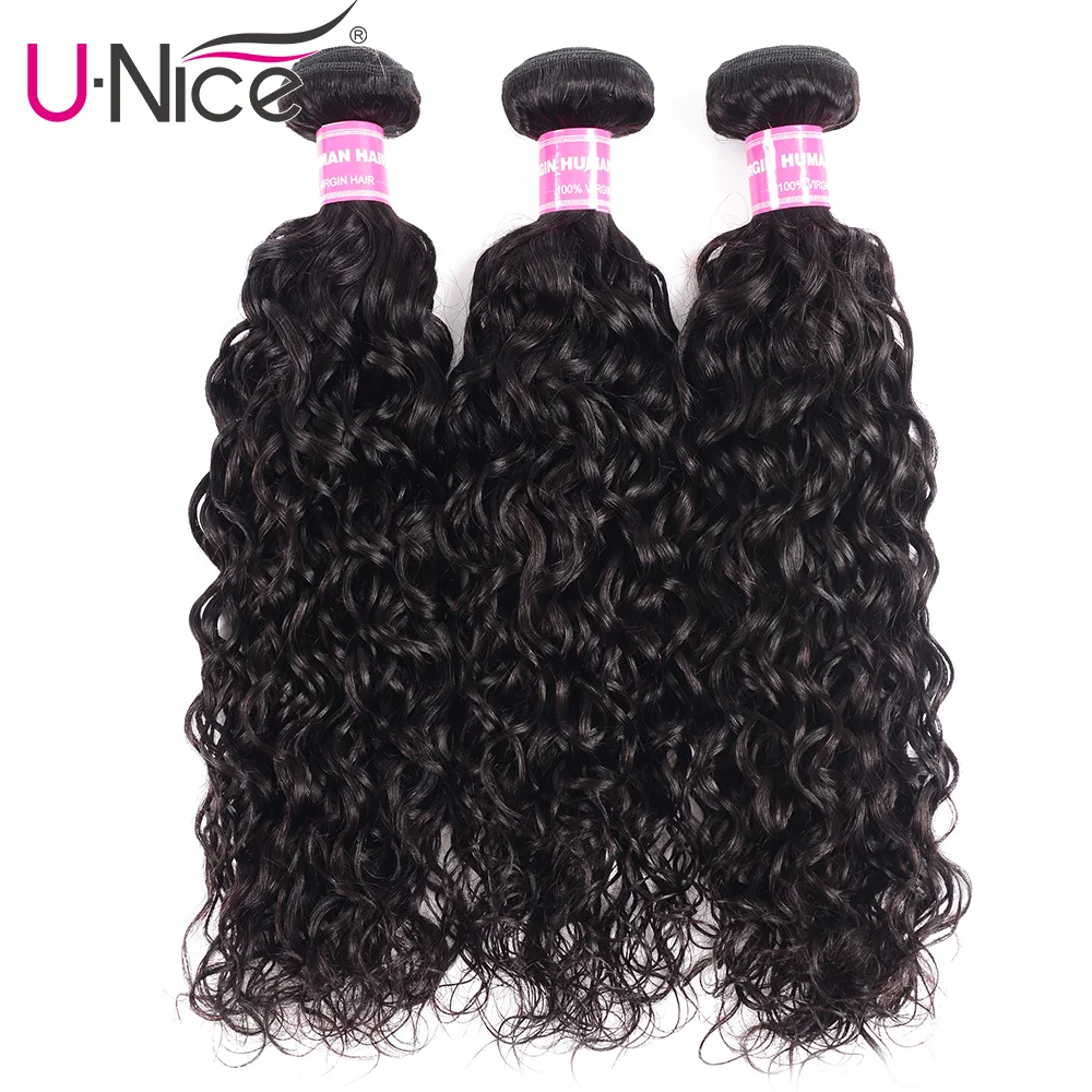 Бразильские волосы UNICE свободные волнистые Remy в комплекте 8 26 дюймов 3/4 пряди