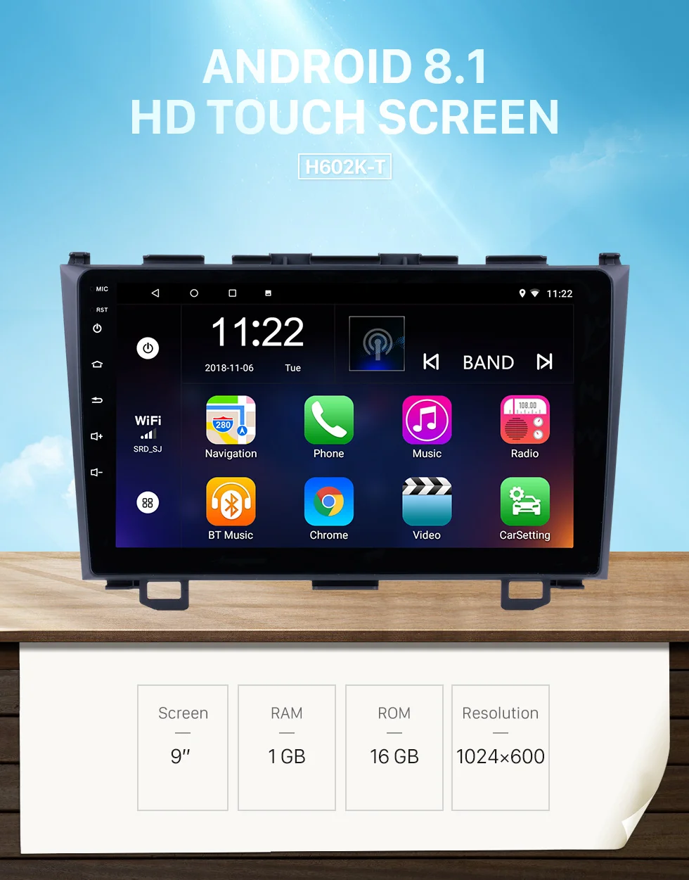 Seicane " Android 9,0 2.5D Автомобильная магнитола gps навигация магнитофон для 2006 2007 2008 2009-2011 Honda CRV 1080P Поддержка OBD2