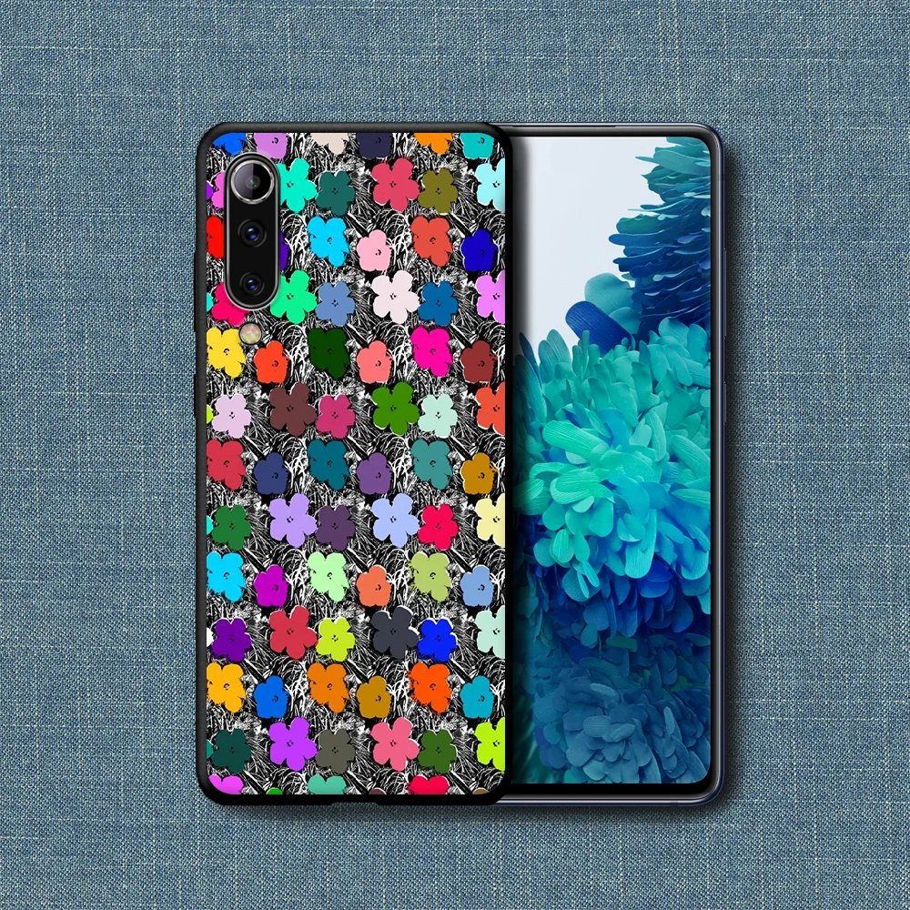 

Andy Warhol Soup Flowers Phone Case For Xiaomi Mi Note 10 A3 9 MAX 3 A2 8 9 Lite Pro Ultra black Funda Soft Coque Fashion Etui