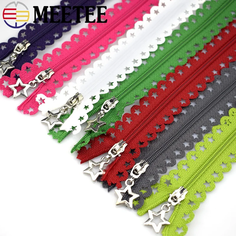 10/20 шт. Meetee 3 #25 см закрытые многоцветные нейлоновые кружевные молнии для сумок