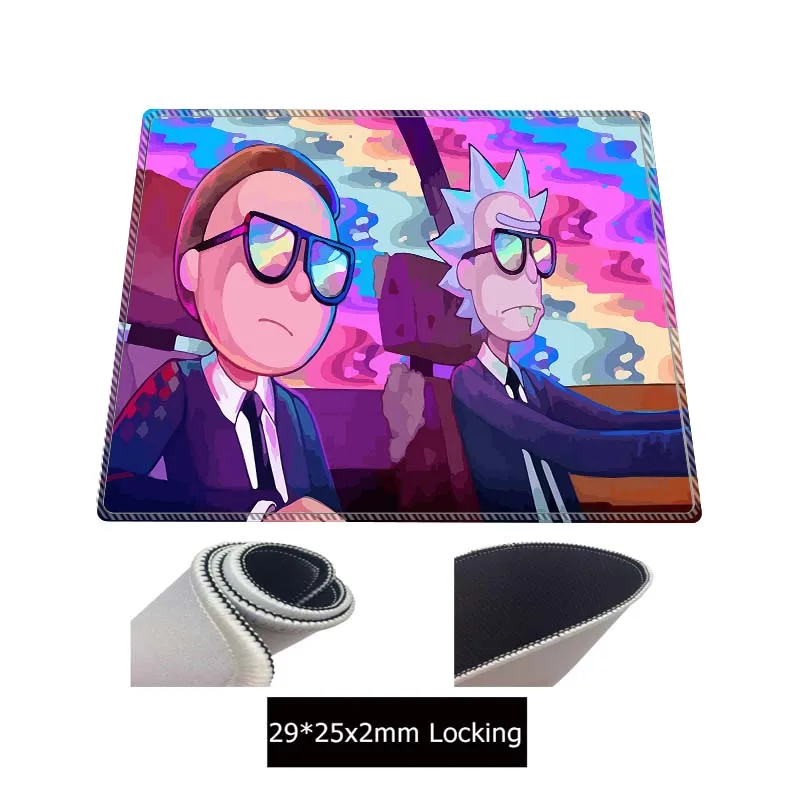 Игровой RGB коврик для мыши XGZ с аниме Морти большой скоростной игровой со