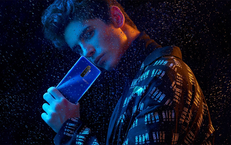 Realme X2 Pro 8RAM 128ROM 6," NFC мобильный телефон Snapdragon 855 Plus 64MP Quad камера смартфон 50 Вт Супер VOOC быстрое зарядное устройство