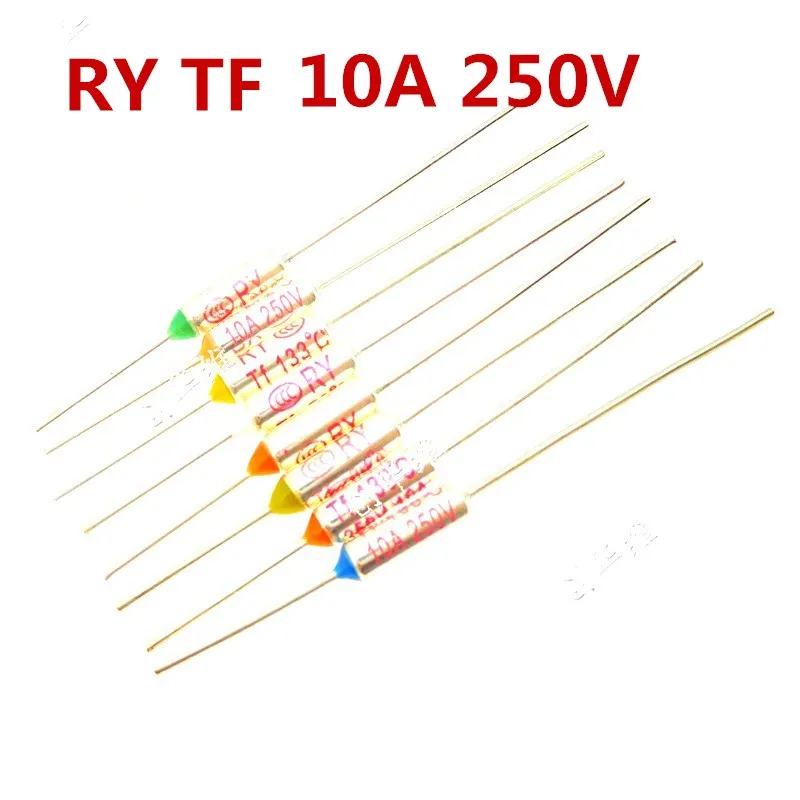 5 шт. 10 шт./предохранитель RY TF 227 130 162 250 градусов 227C 130C 162C 250C 10A 250V металлический