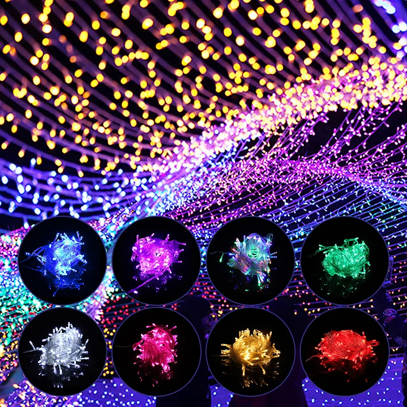 Street Lights Led String Fairy Light Garland Christmas Tree Home Garden Wedding Party Outdoor Halloween Decor Patio Decoration | Лампы и