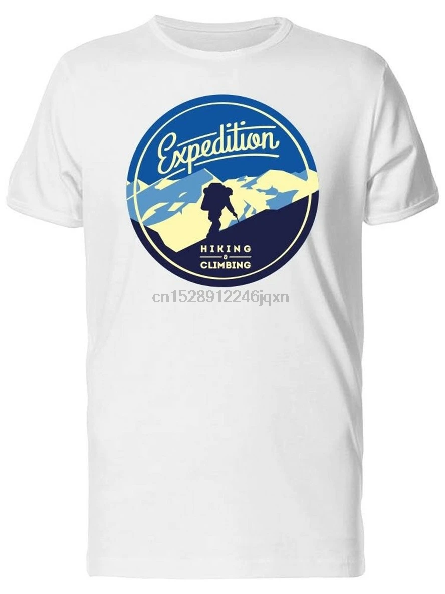 Мужская футболка для улицы с изображением высоких гор молодежи среднего