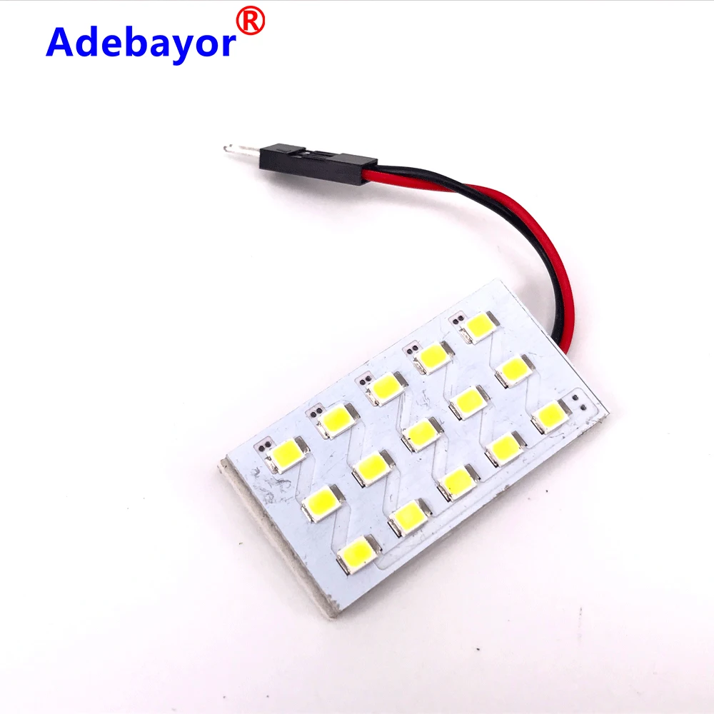 4 шт. SMD 2835 Светодиодный купольный панельный светильник для салона автомобиля