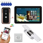 Видеодомофон GAMWTER, 9 дюймов, проводнойбеспроводной, Wi-Fi, RFID, AHD 720P