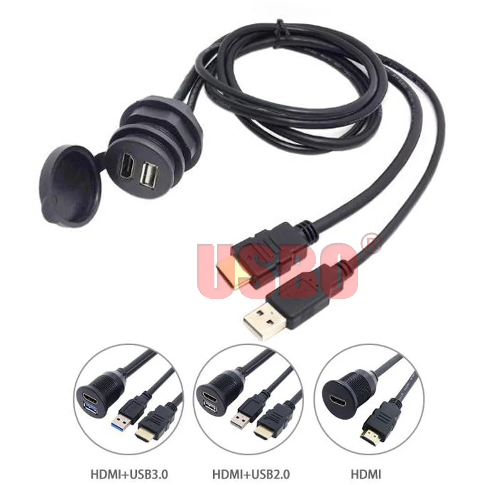 

Кабель-удлинитель HDMI и USB 2-в-1, 1,0 м, 1,4 в