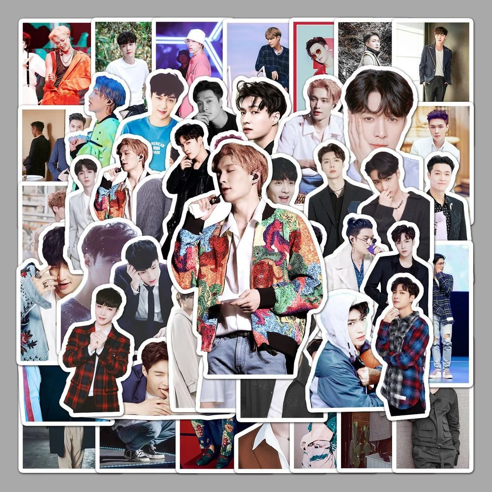 10/50 шт. наклеек KPOP EXO для багажа, скейтборда, телефона, ноутбука, велосипеда, стены, гитары, скрапбукинга "Zhang Yixing".