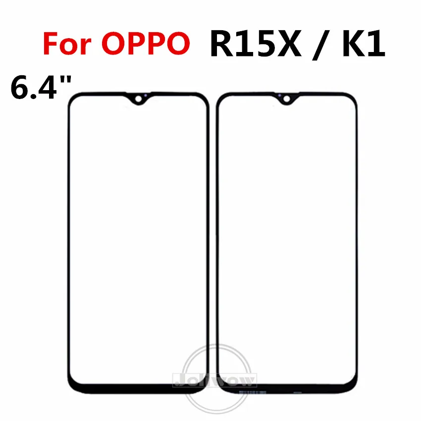 

For OPPO R15X touch panel replacement R 15 Front Outer Screen Glass Lens cover For oppo K 1 k1 touch panel glass Without Flex