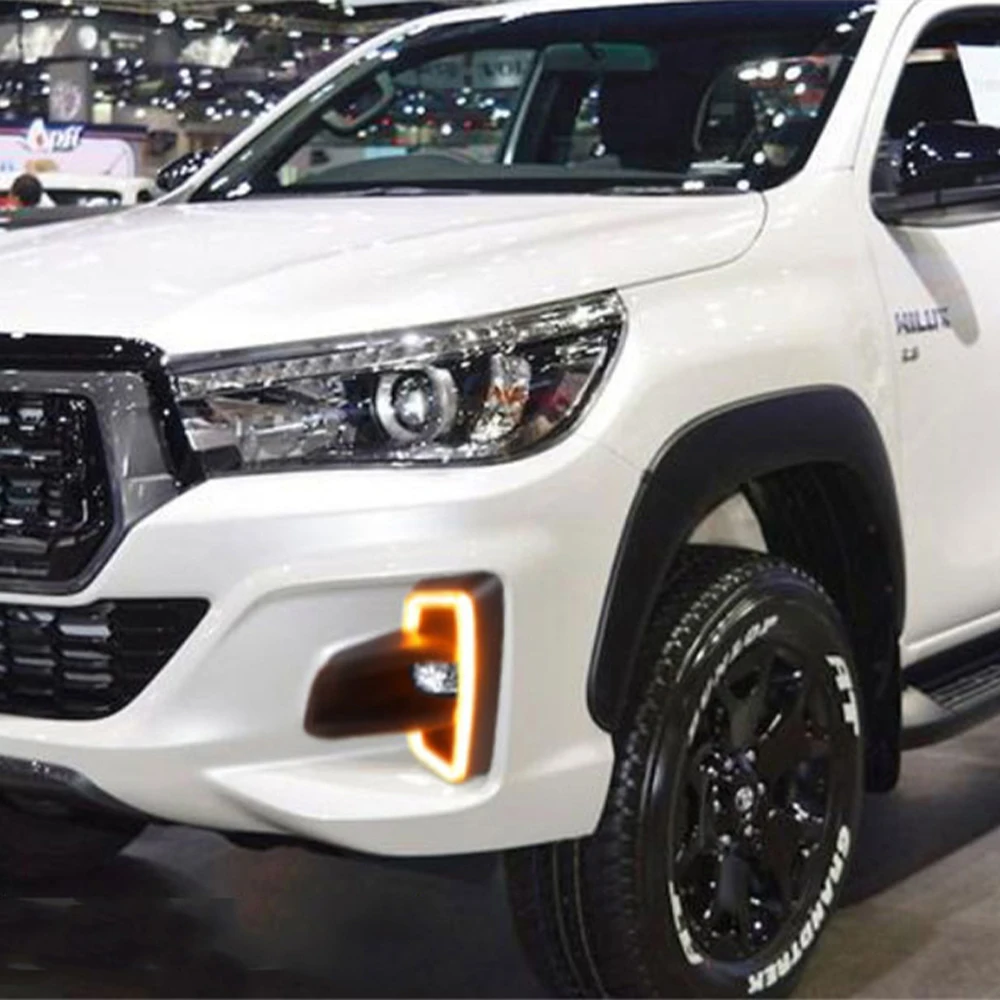 1 комплект для Toyota Hilux Revo порно фильмы 2018 2019 противотуманная фара желтый сигнал