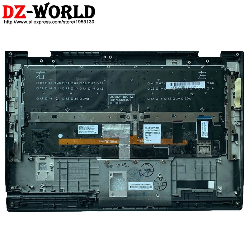 Online Teclado Retroiluminado Francés Con Carcasa C, Cubierta Superior Con Reposamanos Para Lenovo Thinkpad X1 Yoga, 3ª Generación, Portátil, 01LX831