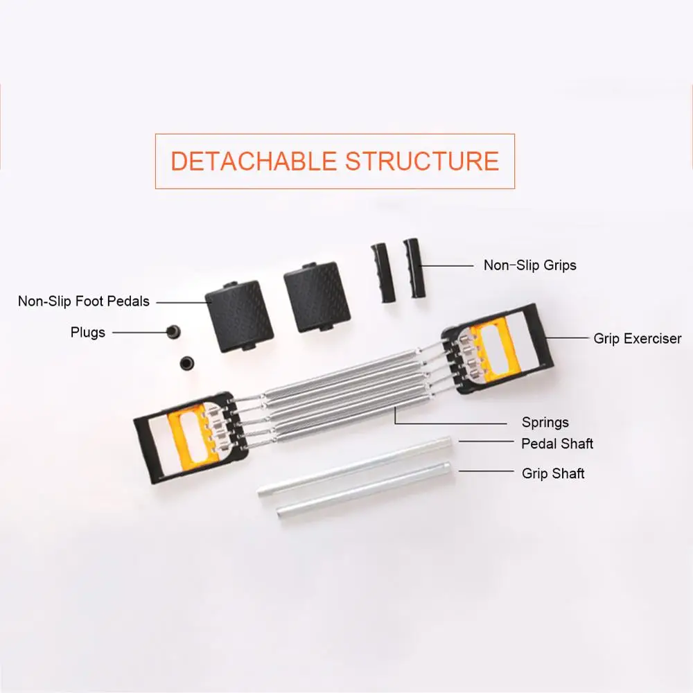 

Multi-purpose Chest Expander 5-Spring 75kg/165lb(total) Home Fitness Equipment Men Power with Grip Exerciser