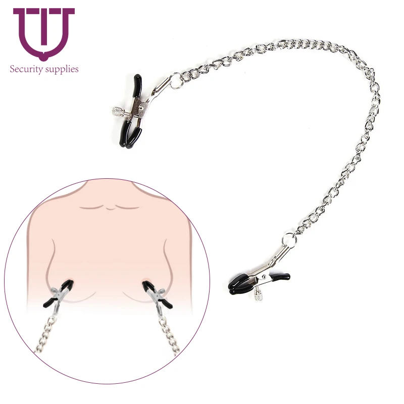 TIT металлический Ниппель зажим цепь 1 пара БДСМ Связывание продукт секс игрушка