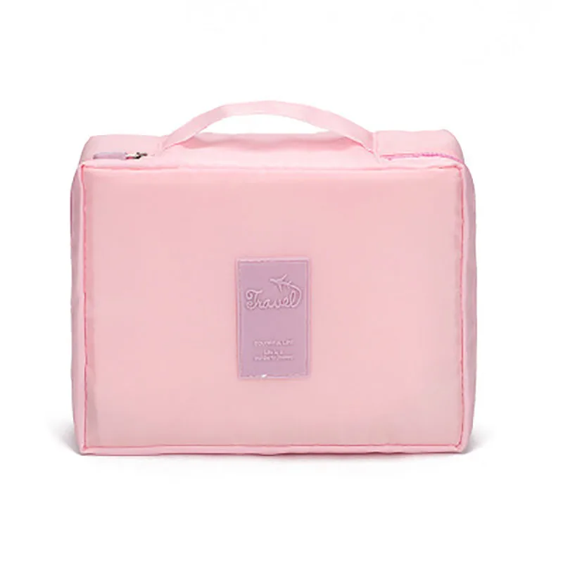 Pink Новинка, многофункциональная косметичка для путешествий, женская сумка, косметички, органайзер для туалетного столика, женские водонепроницаемые футляры для хранения - Цвет: Pink