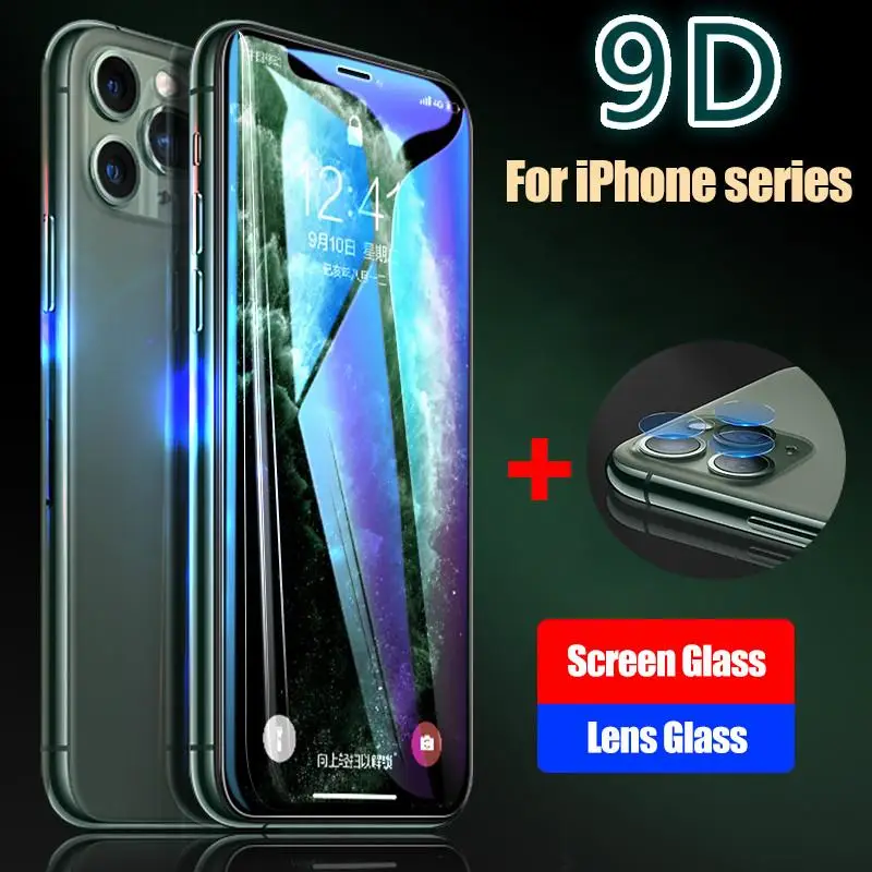2 в 1 9D задняя камера объектив протектор экрана для iPhone 11 Pro Max 11pro 2019 пленка